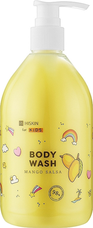 Дитячий гель для душу з ароматом манго сальса HiSkin Kids BODY