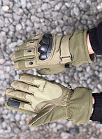 Військові тактичні рукавиці зимові, Тактичні перчатки утепленні олива хакі