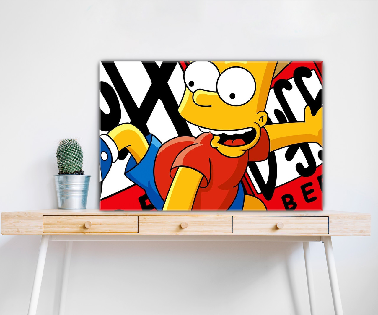 Яскрава картина на полотні Барт Сімпсон для стильного інтер'єру. Преміум якість!, фото 1