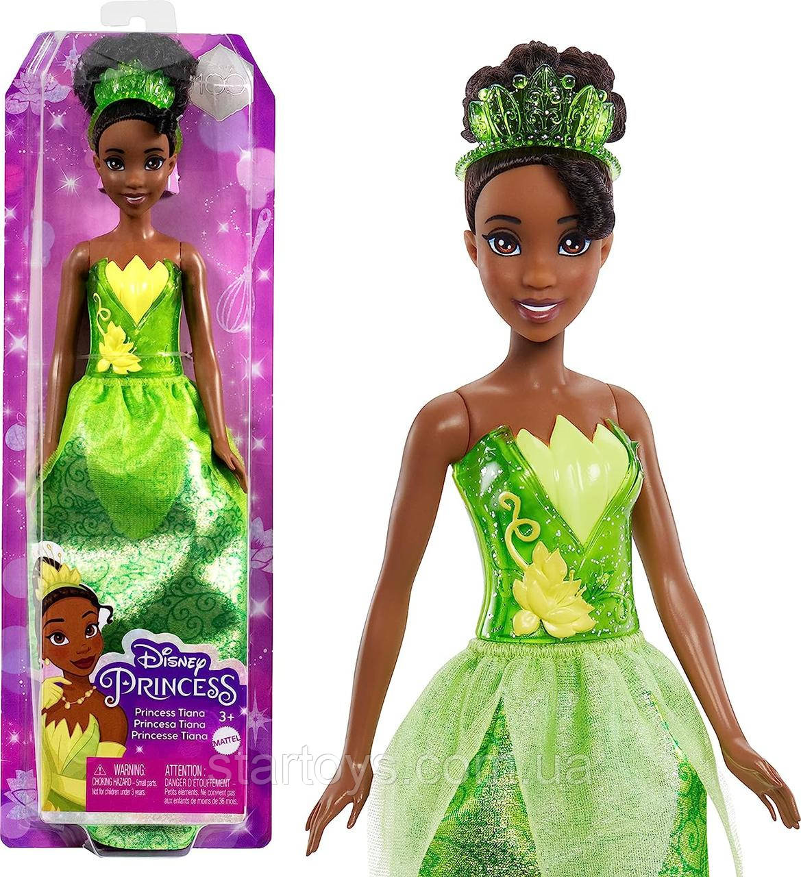 Лялька Дісней Тіана від Маттел Mattel Disney Princess Dolls, Tiana Posable Fashion DollHLW04