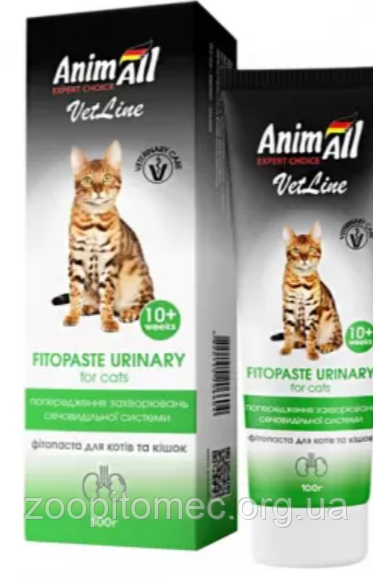 Фітопаста Енімал AnimAll VetLine урінари для котів, 100 мл