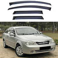 Дефлекторы окон ветровики на Chevrolet Lacetti седан 2004-2013 (скотч)