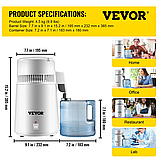 Дистилятор води VEVOR 4 літра, фото 4