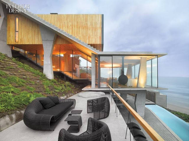 Архітектор Макс Нуньєс з обтикаемой топографією в авангардному Beach House