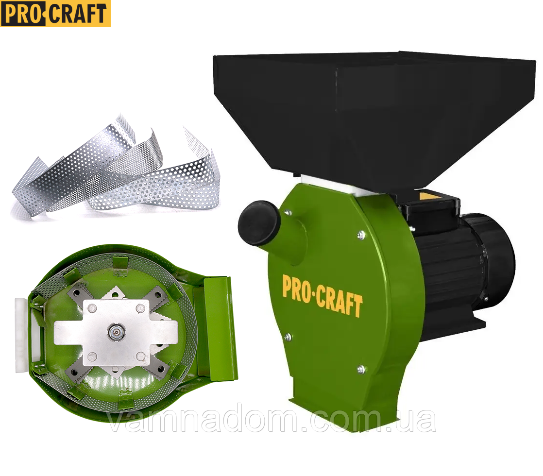 Кормоподрібнювач (зернодробілка) Procraft PCM3000