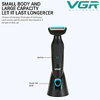 Бритва электрическая 2в1 VGR V-601 Body Groomer - электробритва мужская, триммер для лица и тела «D-s»