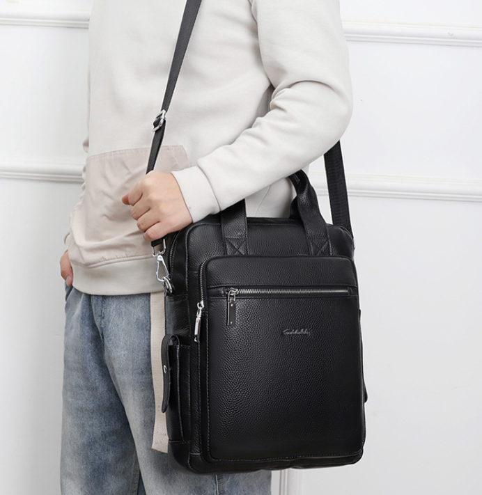 Шкіряна чоловіча міська сумка рюкзак трансформер, сумка-рюкзак для чоловіків натуральна шкіра 1453М AEX
