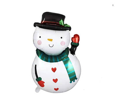 China МІНІ ФІГУРА Сніговик у капелюсі Фольговані кулі Новий рік і Різдво