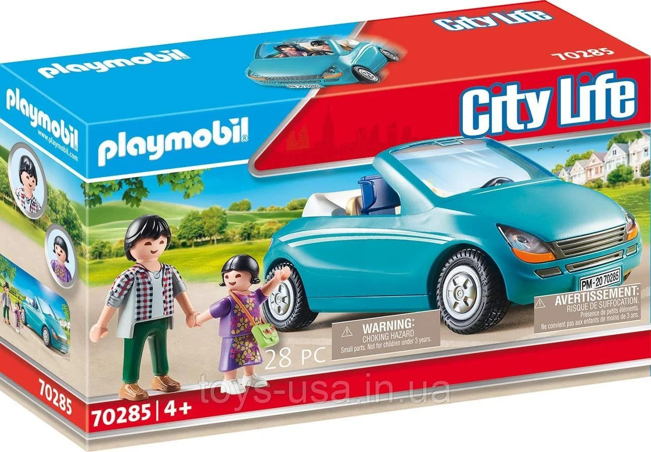 Ігровий набір 70285 Playmobil, Сім'я з автомобілем