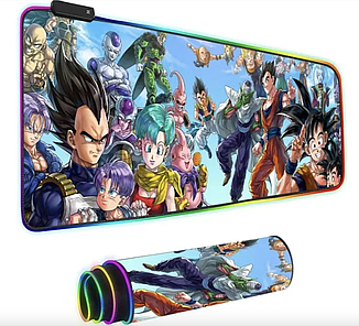 LED килимок для мишки dragon ball  80х30 см print, 7