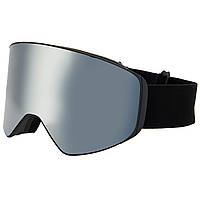 Маска горнолыжная с магнитной линзой Zelart Ski Goggles 025-3 Black-Silver