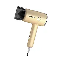 Фен для Укладання Волосся KEMEI KM-6838 2000Вт Дорожній Складаний, Стильна Зачіска за Кілька Хвилин, фото 2