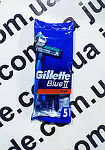 Станки для гоління Gillette Blue 2 PLUS  5шт./уп. 283254