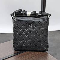 Кожаная мужская сумка-планшетка "Louis Vuitton" (Люкс качество)