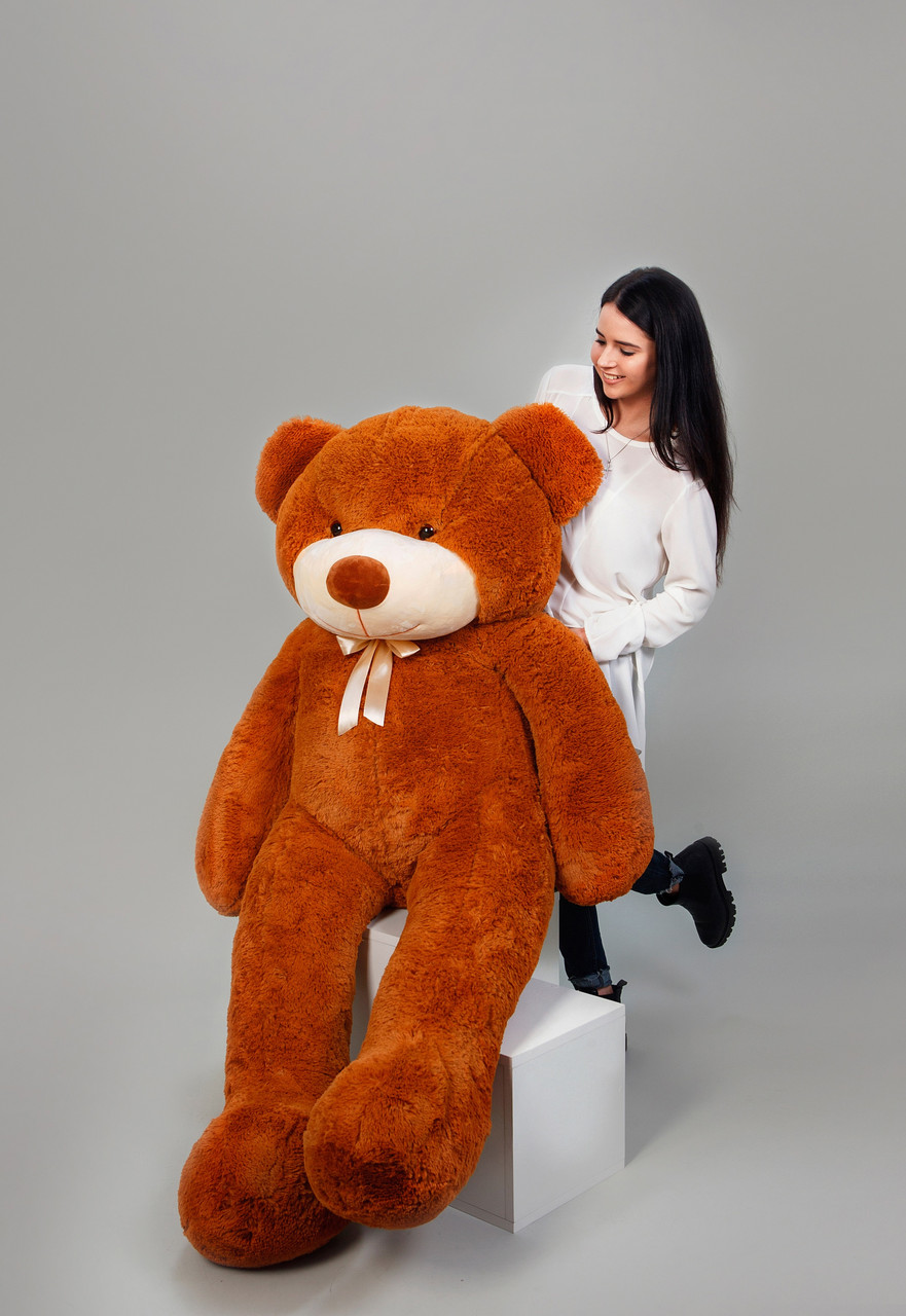 Великий плюшевий ведмедик 200 см у подарунок дитині та дівчині незвичайний подарунок м'який плюшевий ведмідь kn