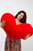 Мягкое плюшевое сердце 100 см подушка Валентинка на день влюбленных большое и комфортное, подарочное kn