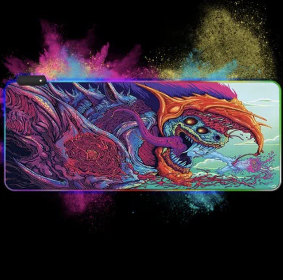 LED килимок для мишки 80х30 см Monster , Print1, фото 1