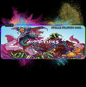 LED килимок для мишки 80х30 см Monster , Print2