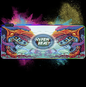 LED килимок для мишки 80х30 см Monster , Print4