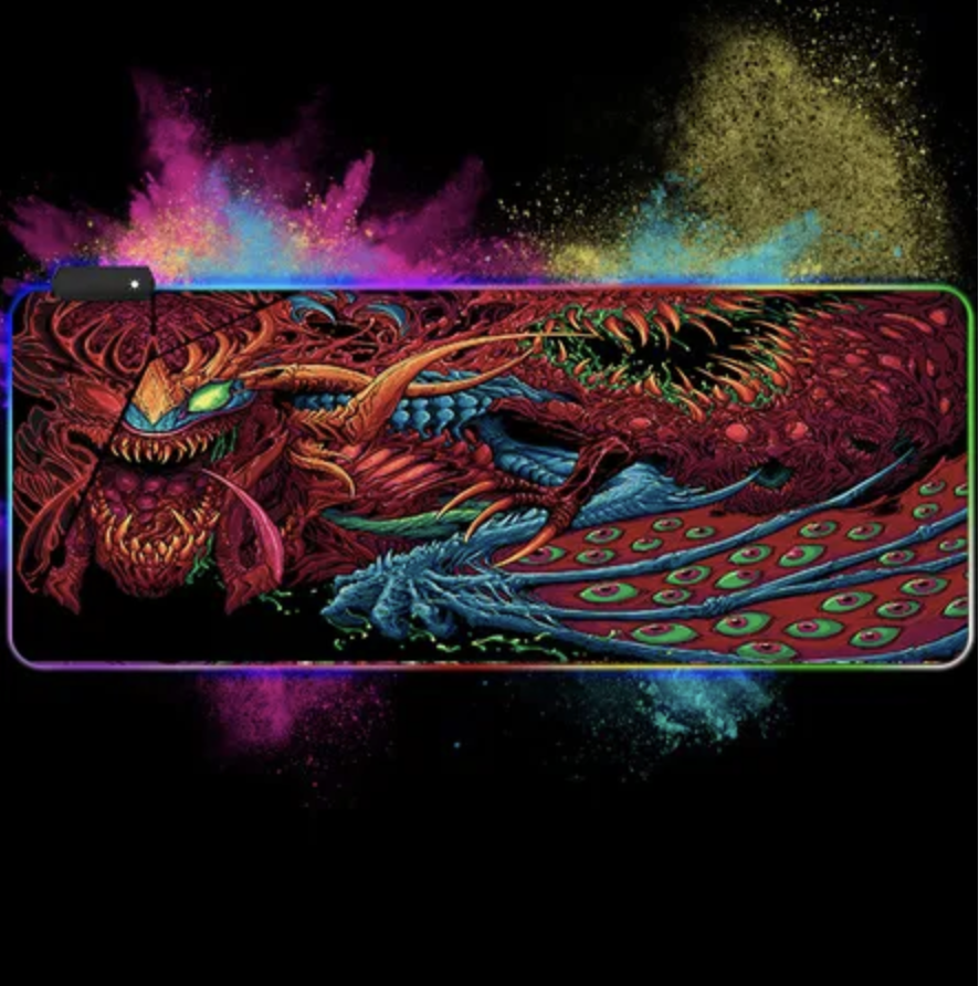 LED килимок для мишки 80х30 см Monster , Print3, фото 1