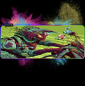 LED килимок для мишки 80х30 см Monster , Ptint5