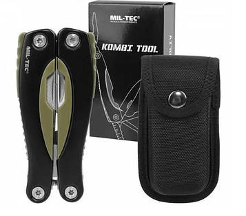 Складаний ніж  Multitool Kombi 9в1 Мультитул з Чохлом багатофункціональний Mil-Tec 15402001
