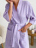 Жіночий Мусліновий комплект халат+піжама COSY, лавандовий, фото 9