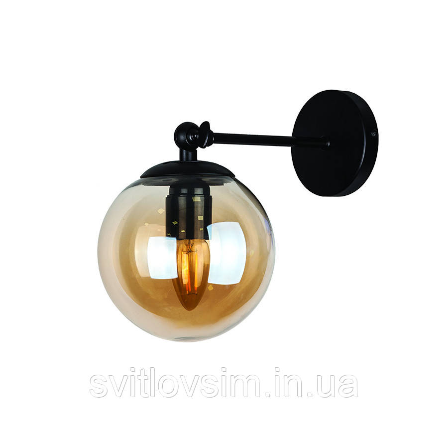 Бра 756WPR150F-1 BK+BR, фото 1