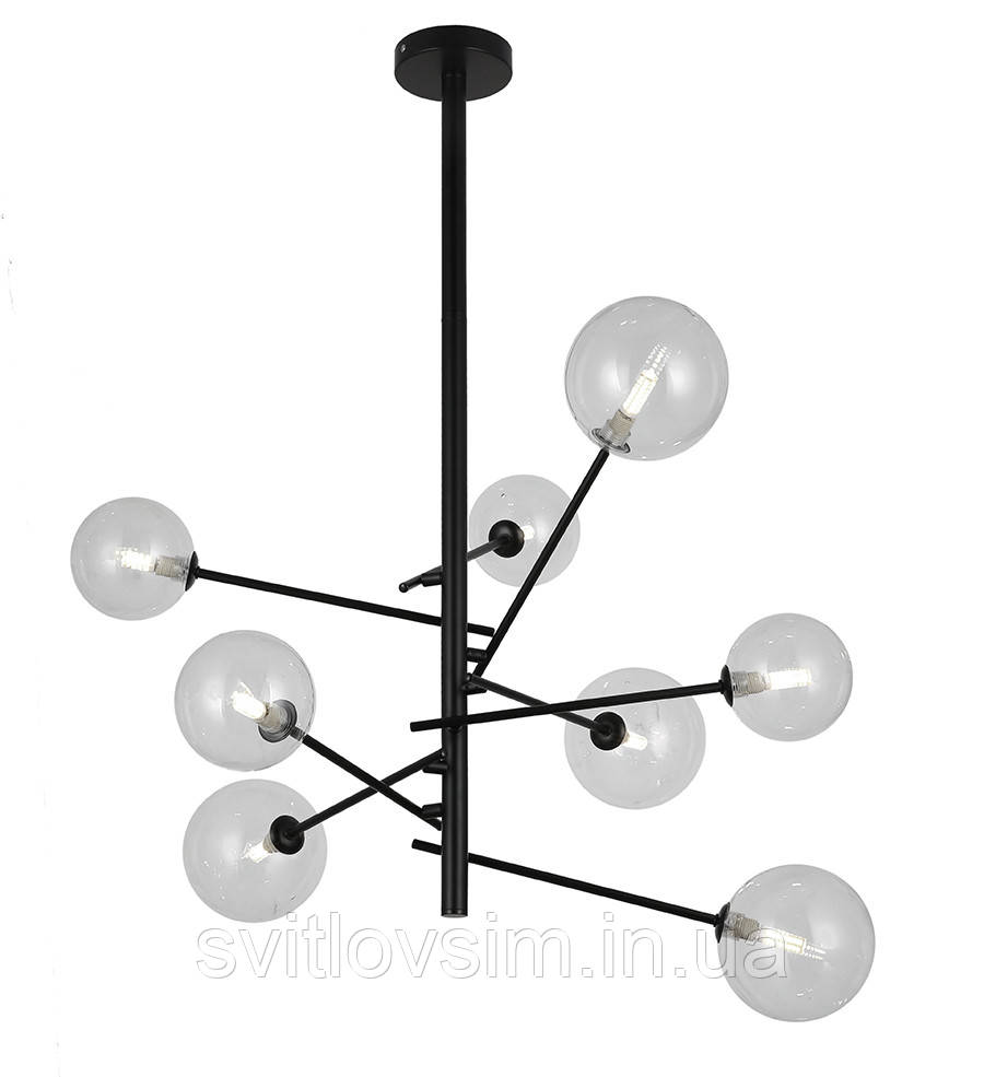 Люстра 761LLP01-8 BK+CL, фото 1