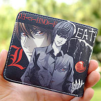 Кошелек Тетрадь смерти Death Note L Kira аниме Черный