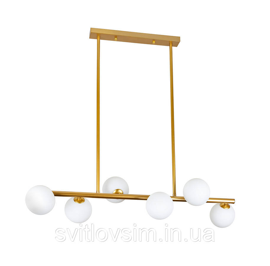 Люстра 761J2023-6 BRONZE+WH, фото 1