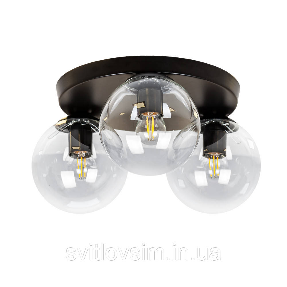 Люстра 756XPR150F-3 BK+CL (300), фото 1