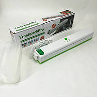 Вакууматор Freshpack Pro вакуумный упаковщик еды, бытовой. Цвет: зеленый