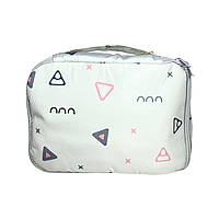 Косметичка Makeup Bag 24 * 17 * 8.5 см (1 шт), Білий з малюнком
