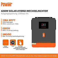 Гибридный инвертор POWmr POW-HVM6.2N 48V 6200 W 48V