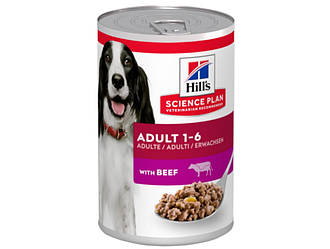 Hill's (Хілс) SCIENCE PLAN Adult Beef - Вологий корм для дорослих собак яловичиною 370 гр