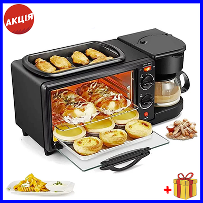 Многофункциональная электрическая духовка 3в1 для завтраков печь ...