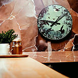 Годинник настінні світяться в темряві Зграя птахів вночі 29 см, фото 7