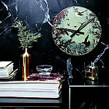 Годинник настінні світяться в темряві Зграя птахів вночі 29 см, фото 4