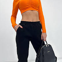 Жіночі спортивні штани на флісі "Mirage" Турція | Батал, фото 3