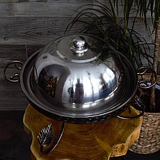 Садж для розігрівання та подавання шашлика кований 36 см, фото 3