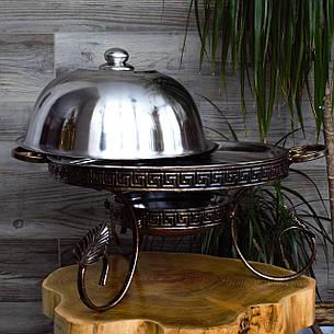 Садж для розігрівання та подавання шашлика кований 36 см, фото 2