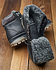Чоловічі зимові шкіряні черевики (натуральна шкіра) чорні на хутрі, чоловіче взуття на зиму, розмір 40 41 42 43 44 45, фото 7
