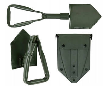 Складна саперна лопата з пластиковим чохлом  tsr Olive Mil-Tec 15520100