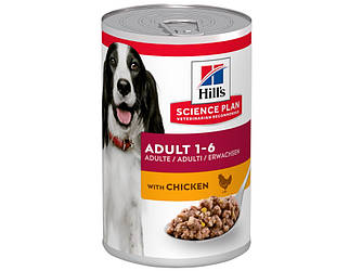 Hill's (Хіллс) SCIENCE PLAN Adult Chicken - Вологий корм для дорослих собак з куркою 370 гр