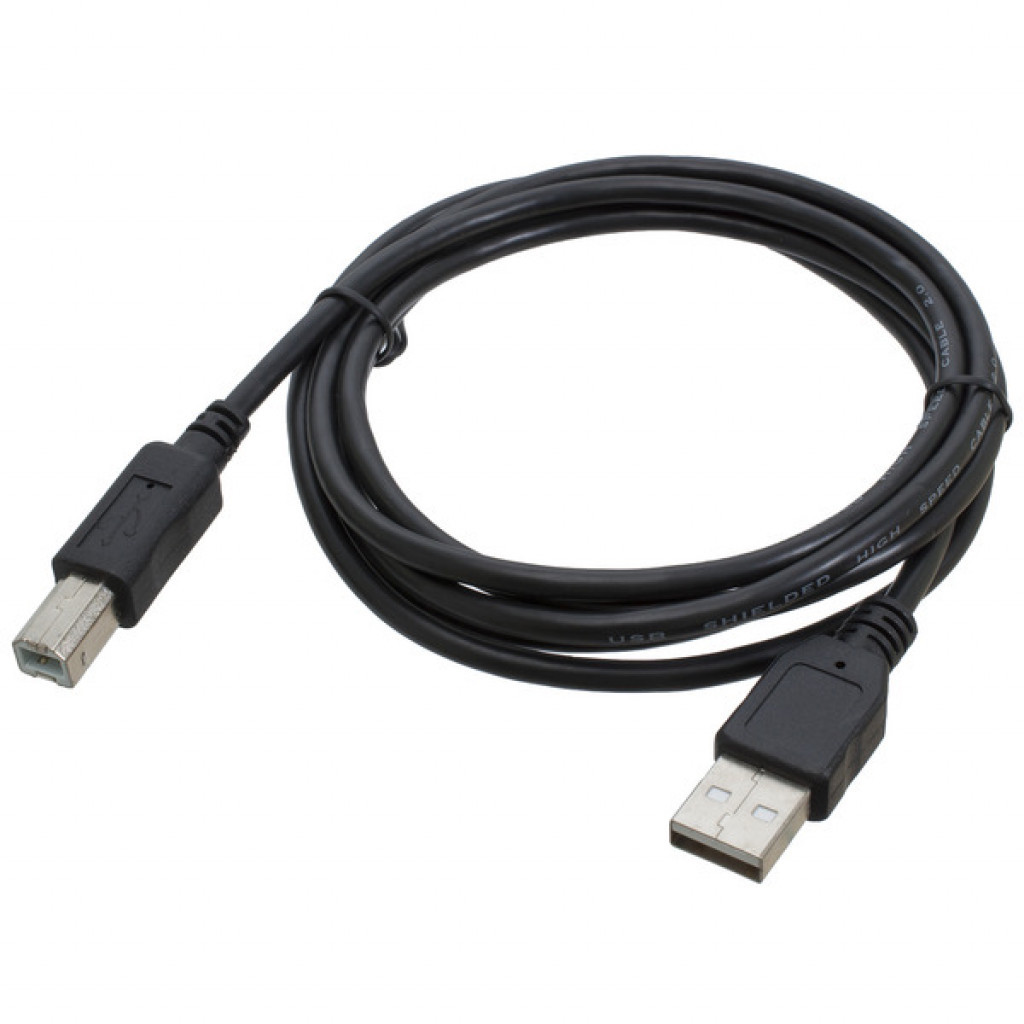 Кабель для принтера сканера МФУ USB AM — BM 1.5 м (синій)