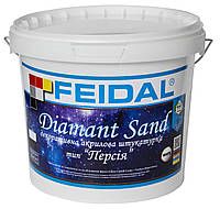 Краска интерьерная декоративная Feidal Diamant Sand, белая 5кг 2.5