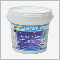 Краска интерьерная декоративная Feidal Diamant Sand, белая 5кг 1