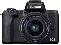 Canon Цифрова  фотокамера EOS M50 Mk2 + 15-45 IS STM Kit Black  E-vce - Знак Якості