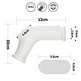 Насадка Silk Knights Ring With Scrotum Sleeve white, фото 5